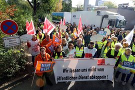 Warnstreik im NDR  Foto: Florian Büh